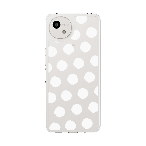 Slim Protection Case［ Original - Favorite Color Polka Dots - White ］