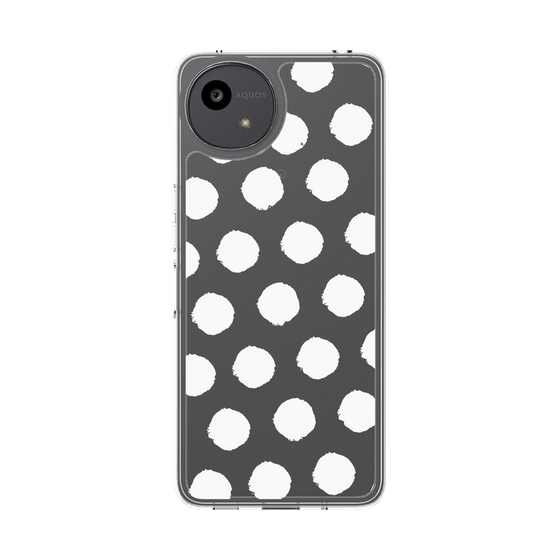 Slim Protection Case［ Original - Favorite Color Polka Dots - White ］