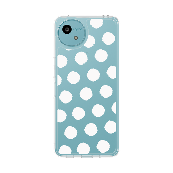 Slim Protection Case［ Original - Favorite Color Polka Dots - White ］