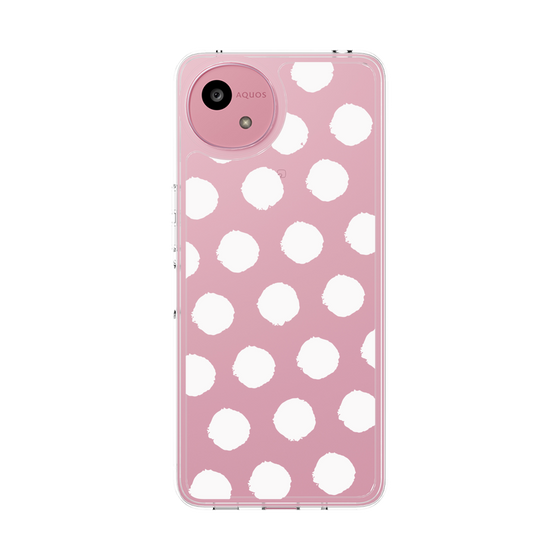 Slim Protection Case［ Original - Favorite Color Polka Dots - White ］