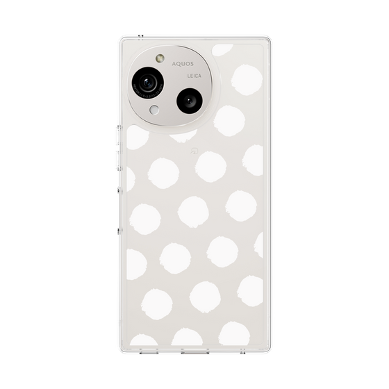 Slim Protection Case［ Original - Favorite Color Polka Dots - White ］