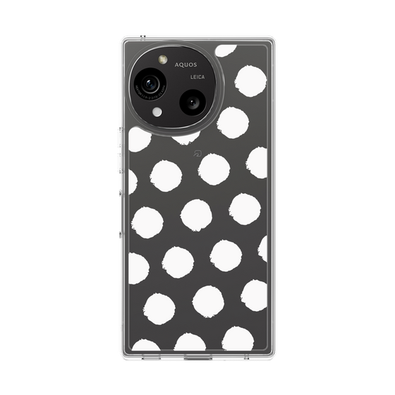 Slim Protection Case［ Original - Favorite Color Polka Dots - White ］