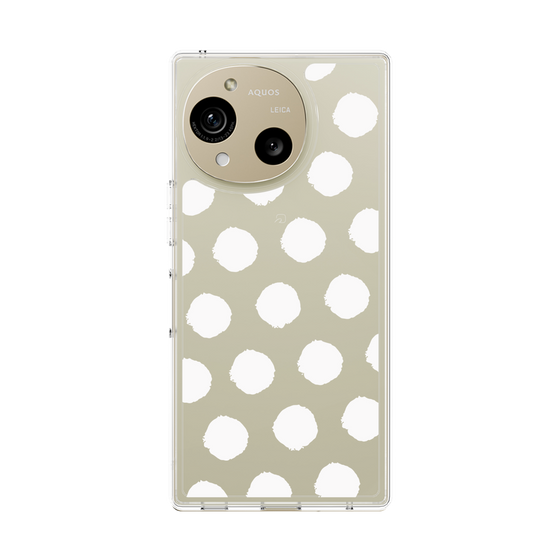 Slim Protection Case［ Original - Favorite Color Polka Dots - White ］