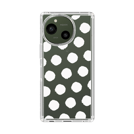 Slim Protection Case［ Original - Favorite Color Polka Dots - White ］
