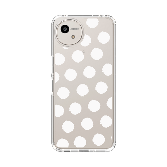 Slim Protection Case［ Original - Favorite Color Polka Dots - White ］