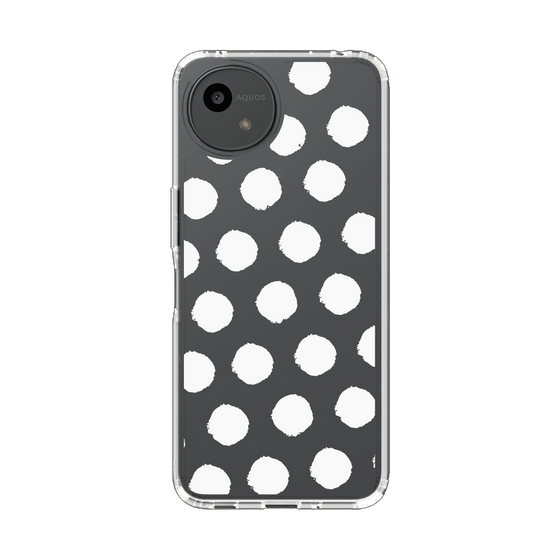 Slim Protection Case［ Original - Favorite Color Polka Dots - White ］