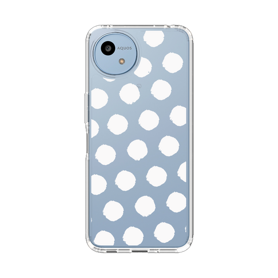 Slim Protection Case［ Original - Favorite Color Polka Dots - White ］