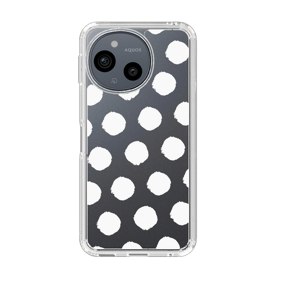 Slim Protection Case［ Original - Favorite Color Polka Dots - White ］