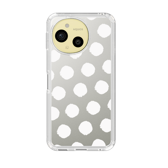 Slim Protection Case［ Original - Favorite Color Polka Dots - White ］