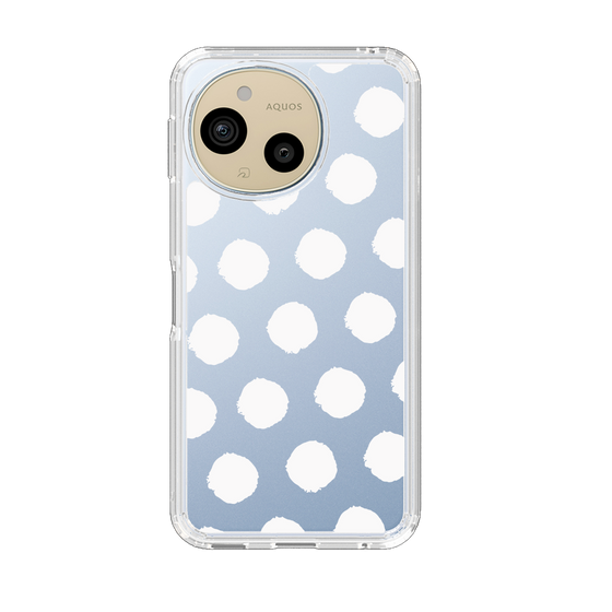 Slim Protection Case［ Original - Favorite Color Polka Dots - White ］