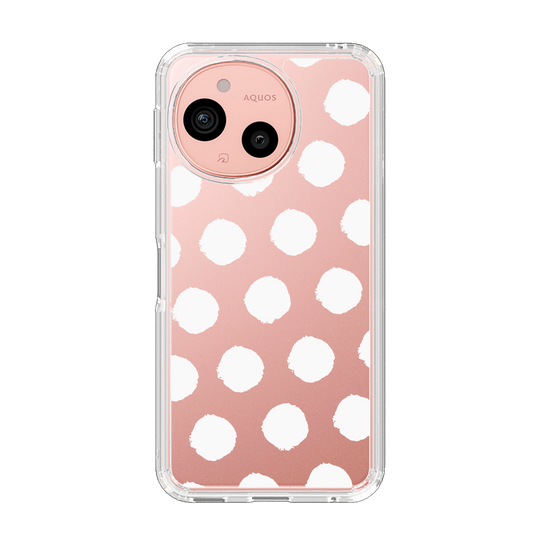 Slim Protection Case［ Original - Favorite Color Polka Dots - White ］