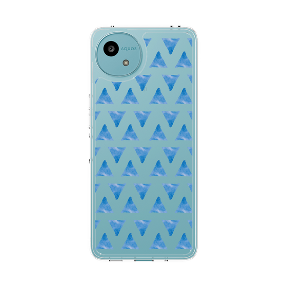 Slim Protection Case［ Original - Favorite Color Triangle - Blue ］