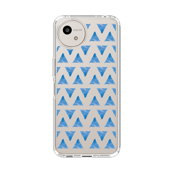 Slim Protection Case［ Original - Favorite Color Triangle - Blue ］