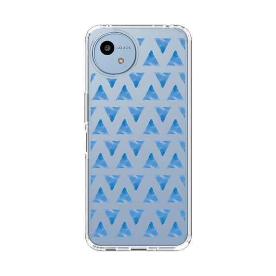 Slim Protection Case［ Original - Favorite Color Triangle - Blue ］