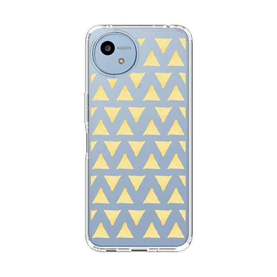 Slim Protection Case［ Original - Favorite Color Triangle - Yellow ］