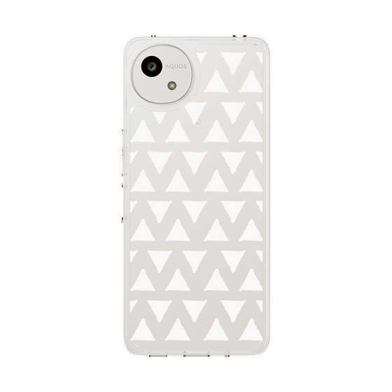 Slim Protection Case［ Original - Favorite Color Triangle - White ］
