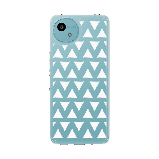 Slim Protection Case［ Original - Favorite Color Triangle - White ］