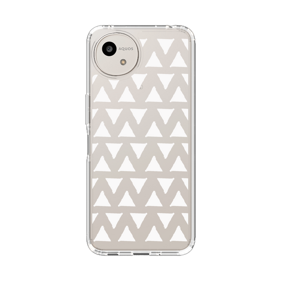 Slim Protection Case［ Original - Favorite Color Triangle - White ］