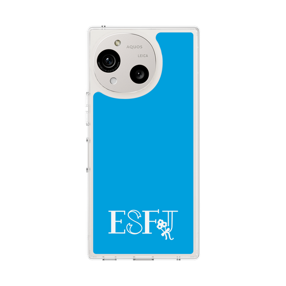 Slim Protection Case［ Original - ESFJ Consul - Alphabet - Blue ］