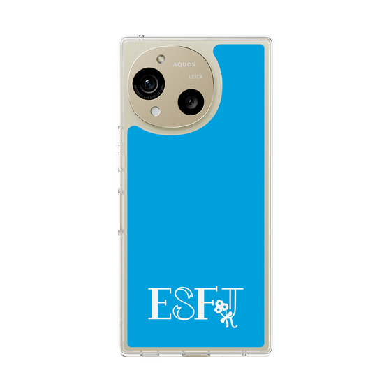 Slim Protection Case［ Original - ESFJ Consul - Alphabet - Blue ］
