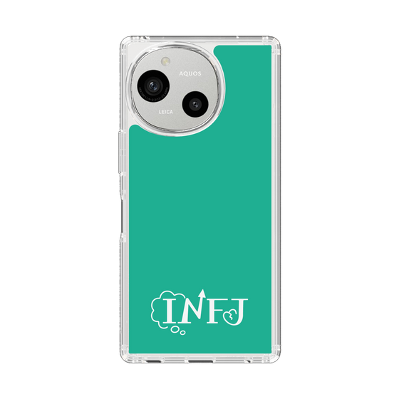 Slim Protection Case［ Original - INFJ Advocate - Alphabet - Green ］