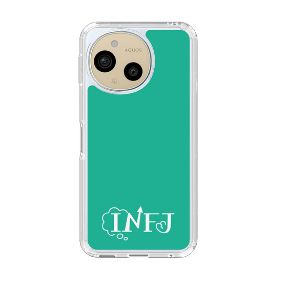 Slim Protection Case［ Original - INFJ Advocate - Alphabet - Green ］