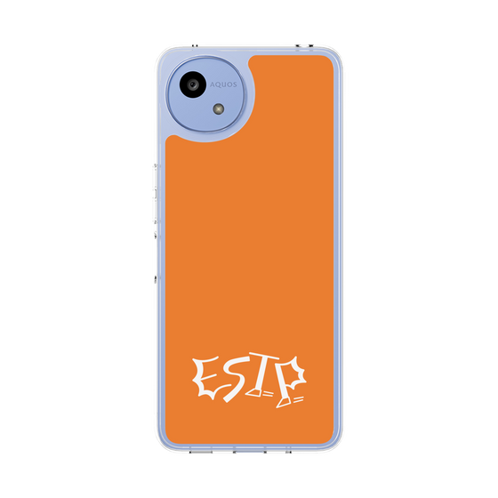 Slim Protection Case［ Original - ESTP Entrepreneur - Alphabet - Orange ］