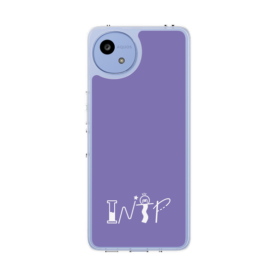 Slim Protection Case［ Original - INTP Logician - Alphabet - Purple ］