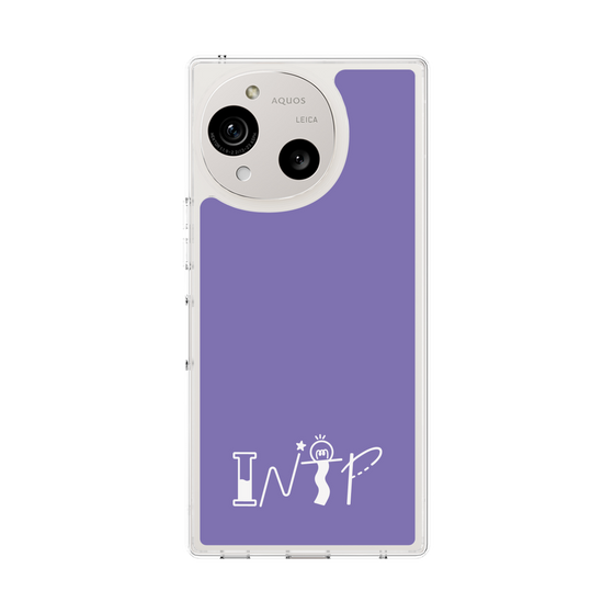 Slim Protection Case［ Original - INTP Logician - Alphabet - Purple ］