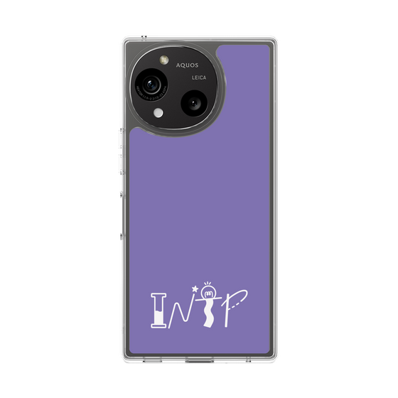 Slim Protection Case［ Original - INTP Logician - Alphabet - Purple ］