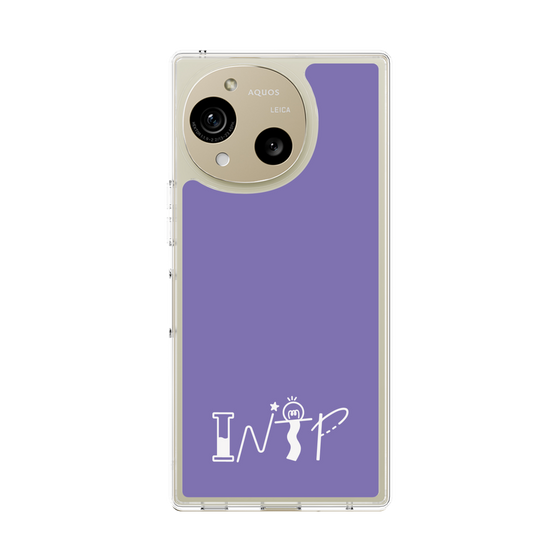 Slim Protection Case［ Original - INTP Logician - Alphabet - Purple ］