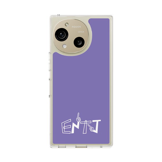 Slim Protection Case［ Original - ENTJ Commander - Alphabet - Purple ］