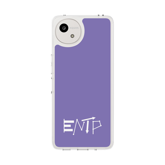 Slim Protection Case［ Original - ENTP Debater - Alphabet - Purple ］