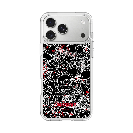 Slim Protection Case［ Gloomy - Pattern - Black ］