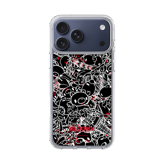 Slim Protection Case［ Gloomy - Pattern - Black ］