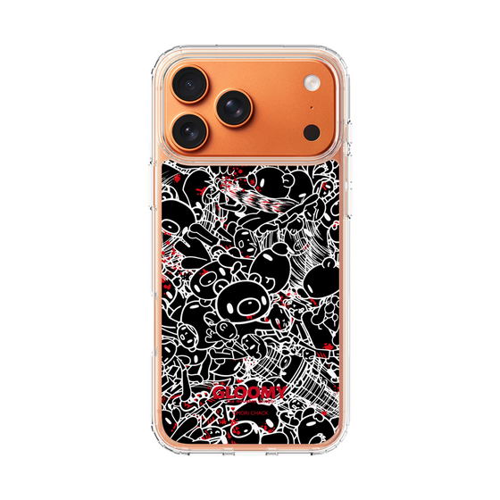 Slim Protection Case［ Gloomy - Pattern - Black ］