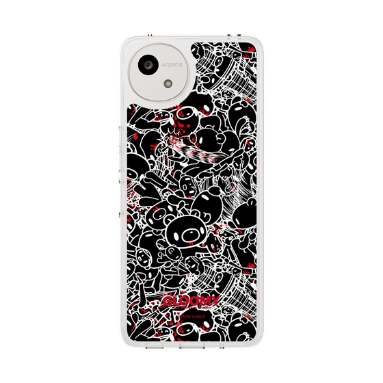 Slim Protection Case［ Gloomy - Pattern - Black ］