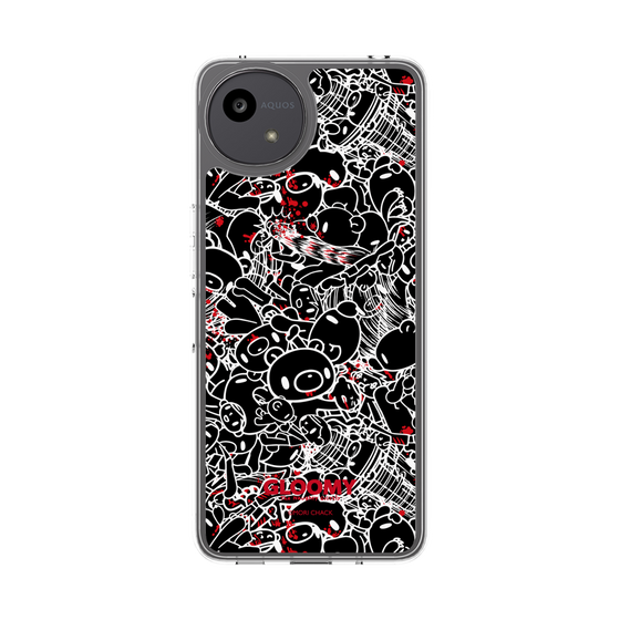 Slim Protection Case［ Gloomy - Pattern - Black ］