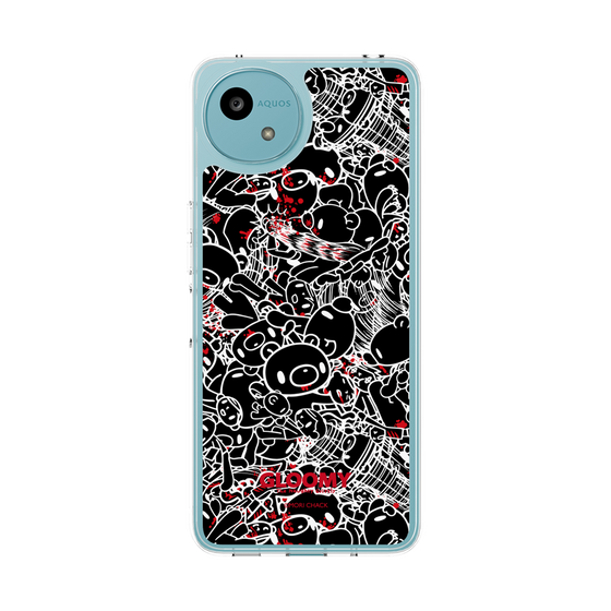 Slim Protection Case［ Gloomy - Pattern - Black ］