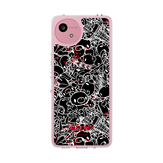 Slim Protection Case［ Gloomy - Pattern - Black ］