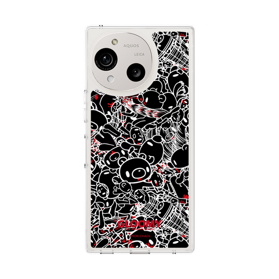 Slim Protection Case［ Gloomy - Pattern - Black ］