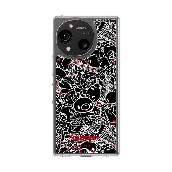 Slim Protection Case［ Gloomy - Pattern - Black ］