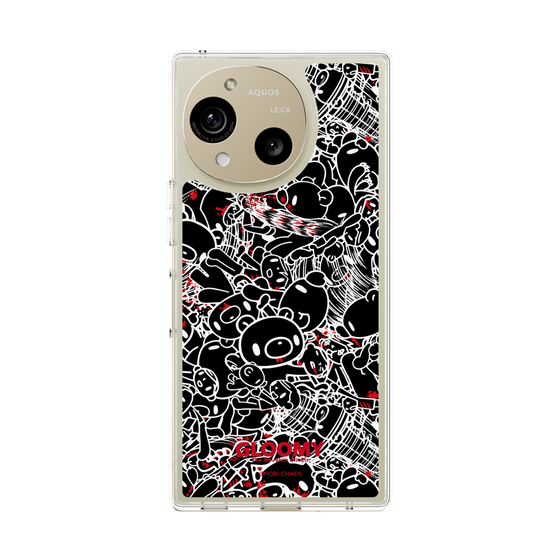 Slim Protection Case［ Gloomy - Pattern - Black ］