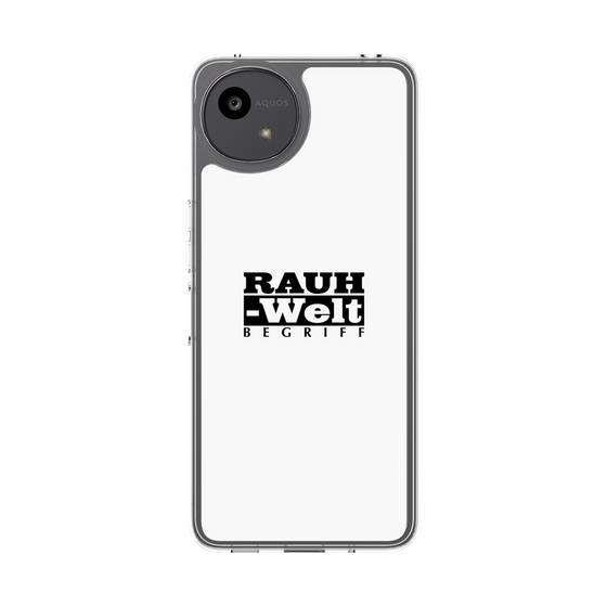 Slim Protection Case［ RAUH-Welt BEGRIFF - Logo - White ］