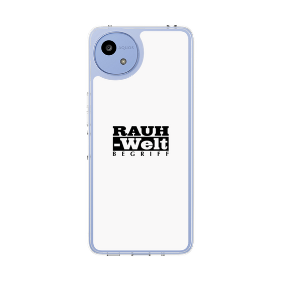 Slim Protection Case［ RAUH-Welt BEGRIFF - Logo - White ］