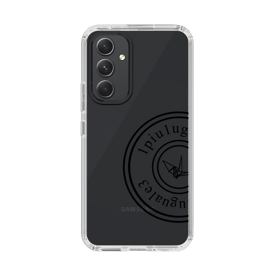 Slim Protection Case for Samsung Galaxy A54 5G［ 1PIU1UGUALE3 - crane - Black ］