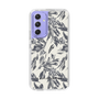 Slim Protection Case［ LAGUNAMOON - BotanicalJacquard - White×Black ］
