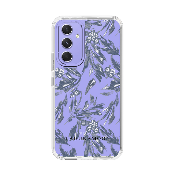 Slim Protection Case［ LAGUNAMOON - BotanicalJacquard - Clear×Black ］