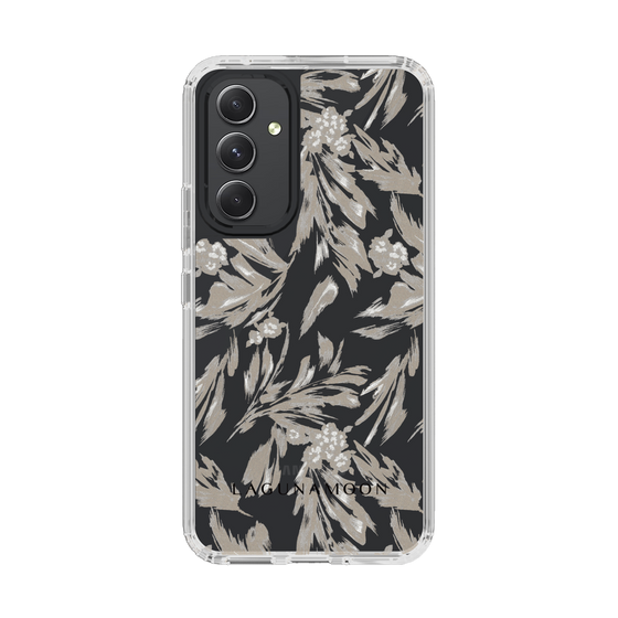 Slim Protection Case［ LAGUNAMOON - BotanicalJacquard - Clear×Beige ］