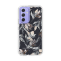 Slim Protection Case［ LAGUNAMOON - NuanceFlower - Navy ］